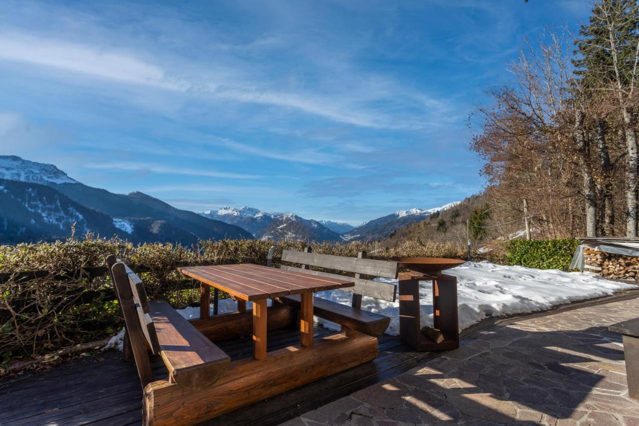 Panoramic House Carnia - Mountain View Apt With Parking And Terraces Villa Ligosullo Kültér fotó